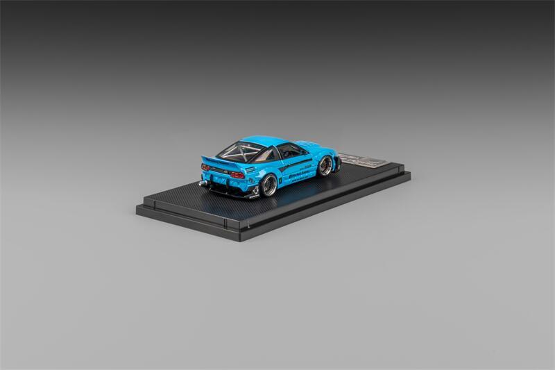 Micro Turbo 1:64 S13 Silvia 180SX Pandem Rocket Bunny babyblue Diecast Model Car