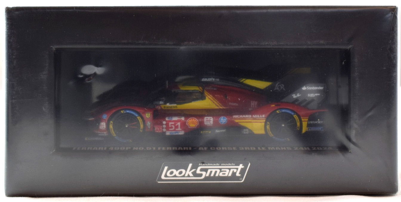 LookSmart Ferrari 499P #51 – AF Corse – 2024 24hrs Le Mans 1:64 Car LS64006LM
