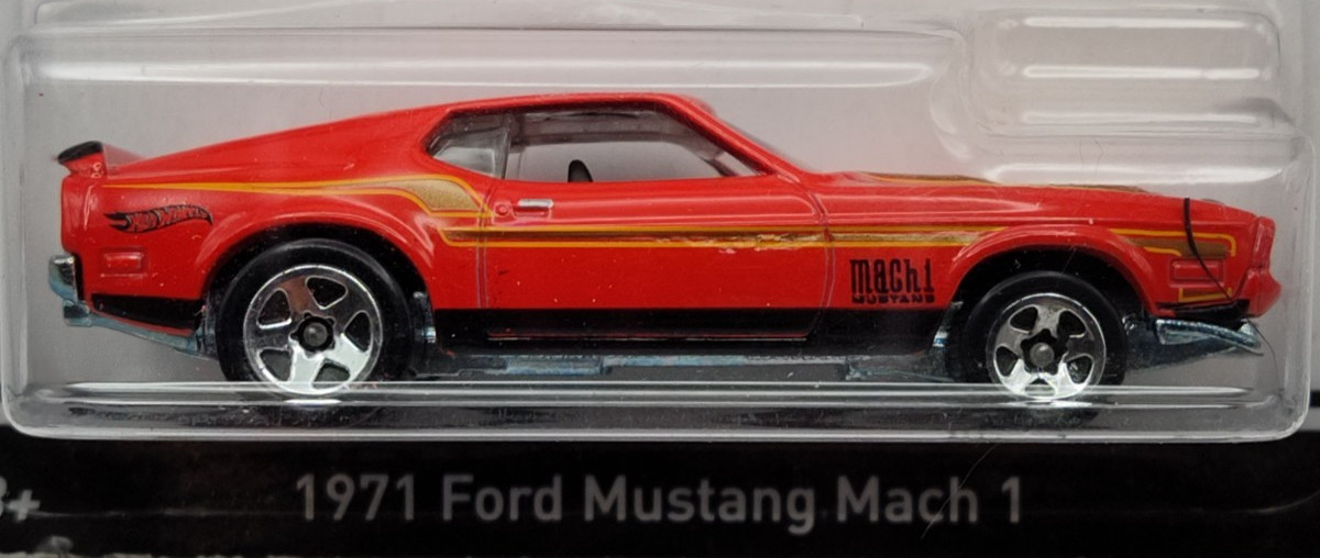 Hot Wheels Red ‘71 Ford Mustang Mach 1 50 Years 3/8 Walmart Exclusive