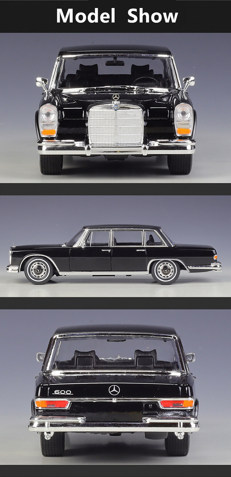 Mercedes-Benz 600 Alloy Car Model Diecasts Metal Classic Old Car Child Toy Gift
