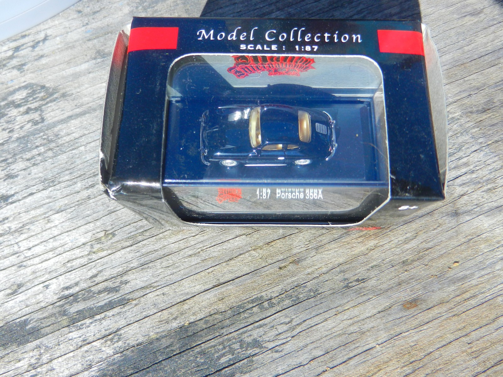 Malibu International 1959 Porsche 356A BLACK/TAN INTERIOR 1:87 MIB