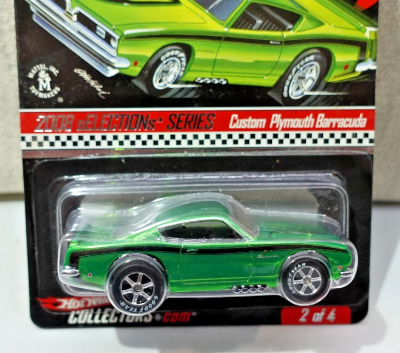 Hot Wheels RLC 2008 selections Custom Plymouth Barracuda 1/64