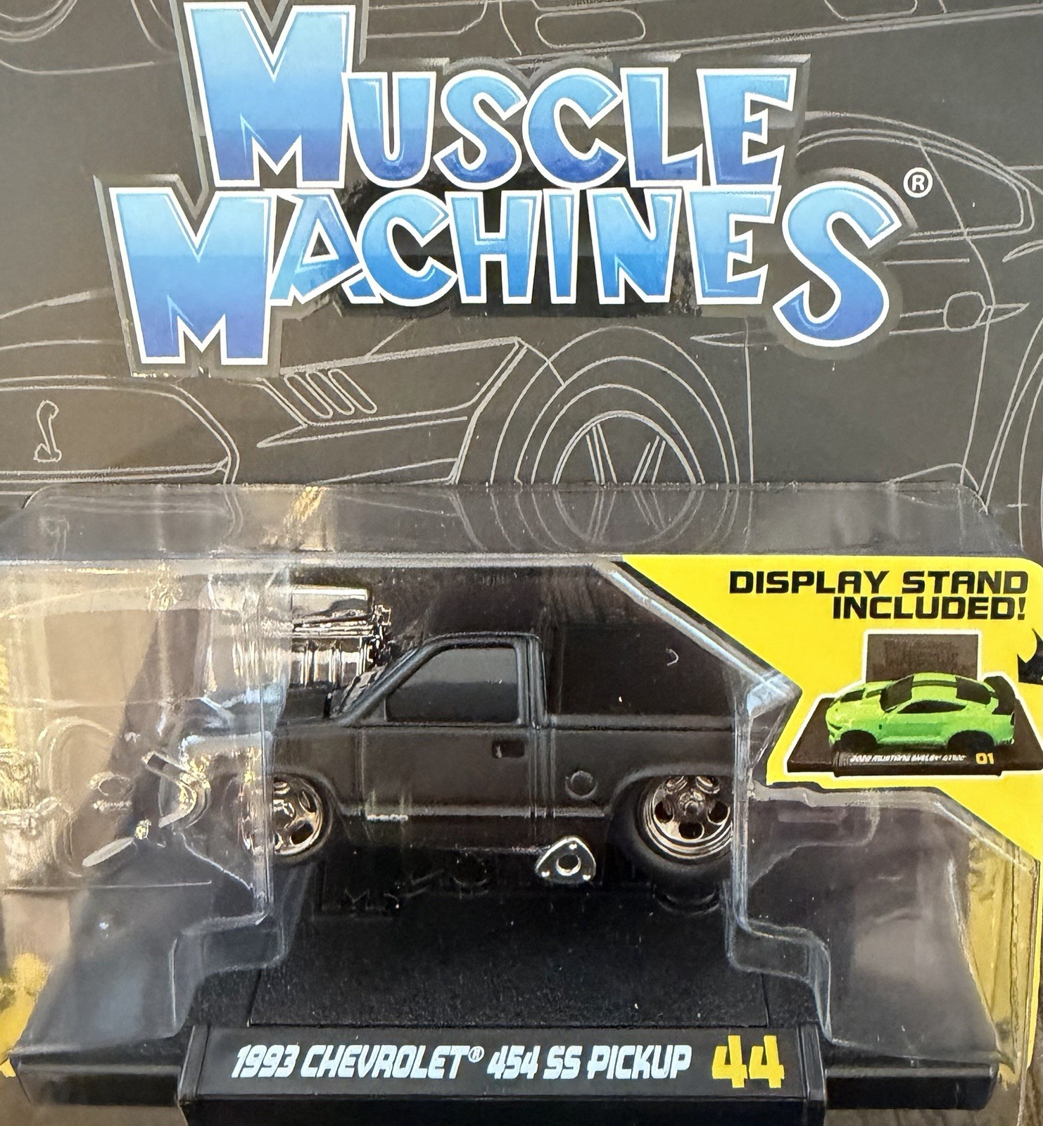 Muscle Machines 1993 Chevrolet 454 SS Pickup #44 By Maisto Matte Black
