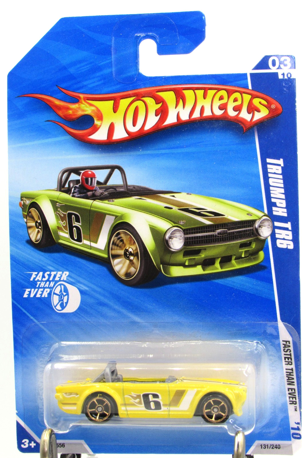 HOT WHEELS 2010 FASTER THAN EVER SERIES TRIUMPH TR6 KMART COLOR EXCLUSIVE