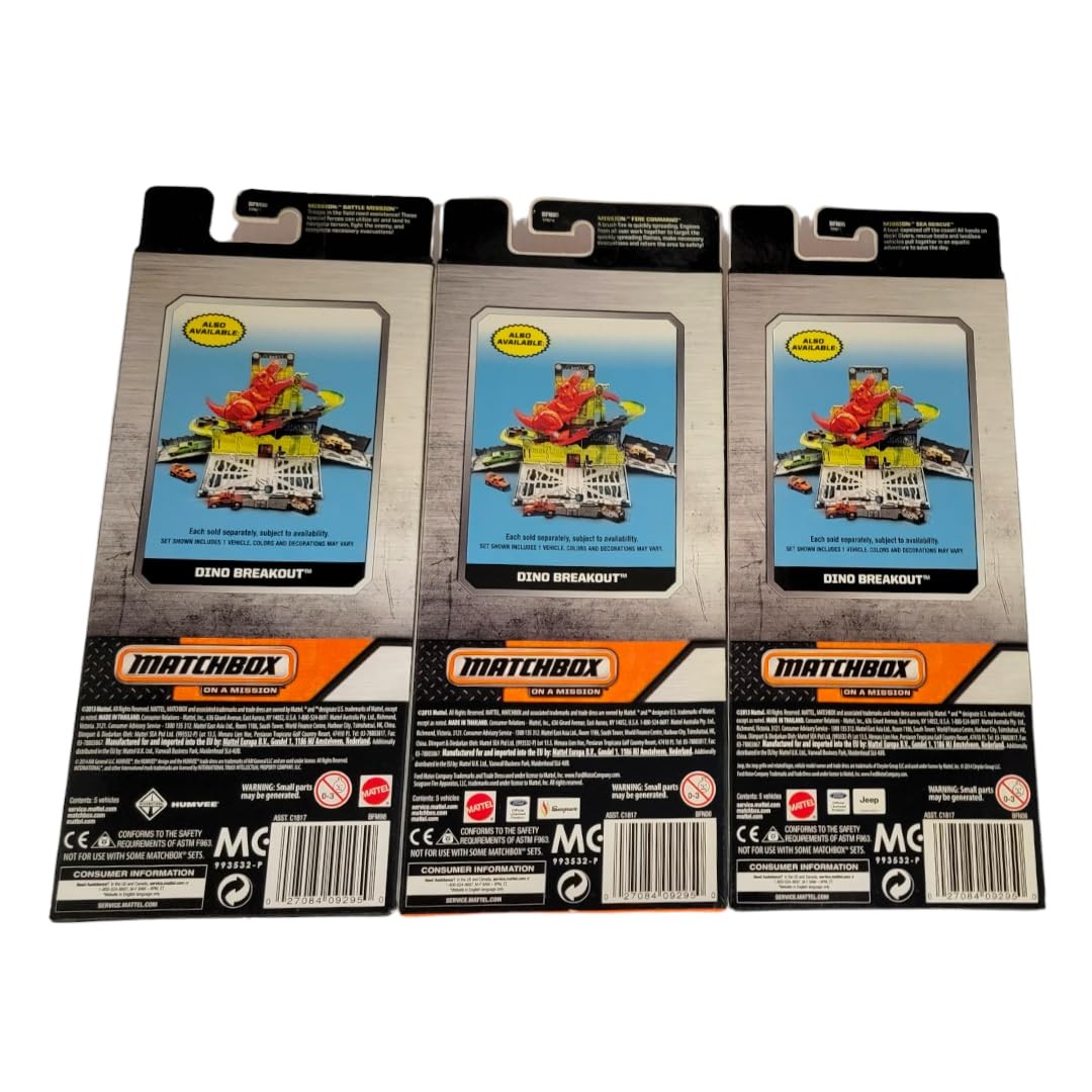 Set of 15 Toy Cars and Trucks with 3 Themed 5-Packs of 1:64 Scale Die-Cast Ve…