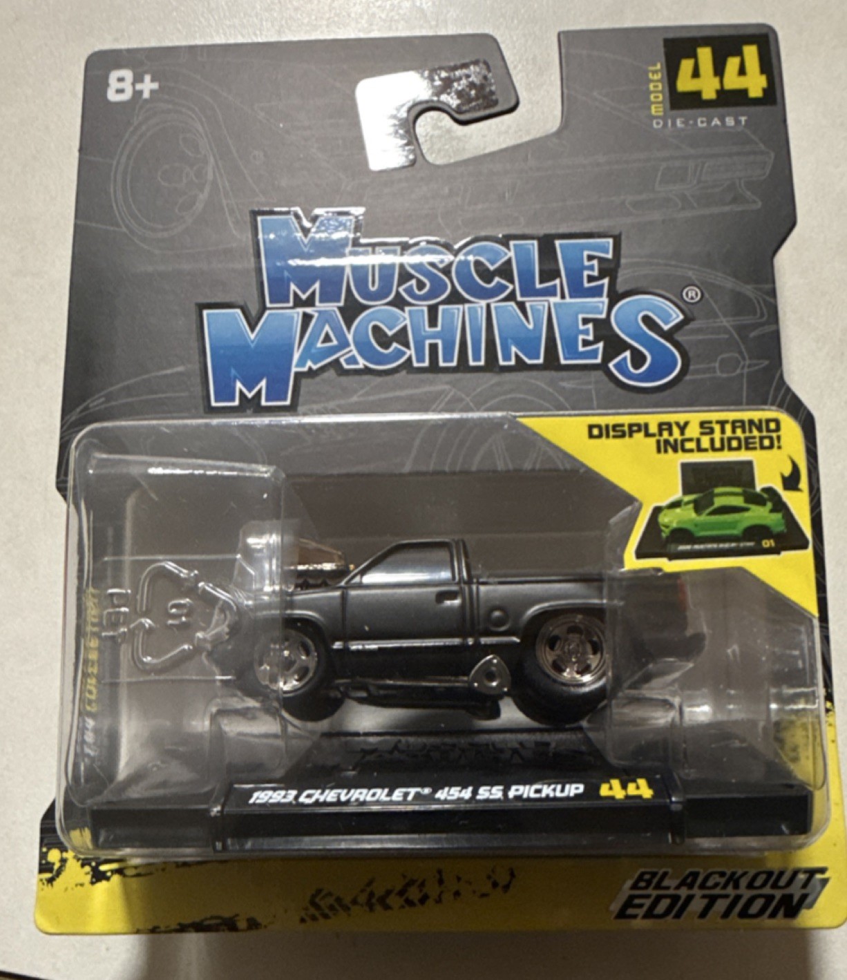 Muscle Machines Series 8 ’93 Chevy 454 SS Pickup Black Diecast Blackout Edition