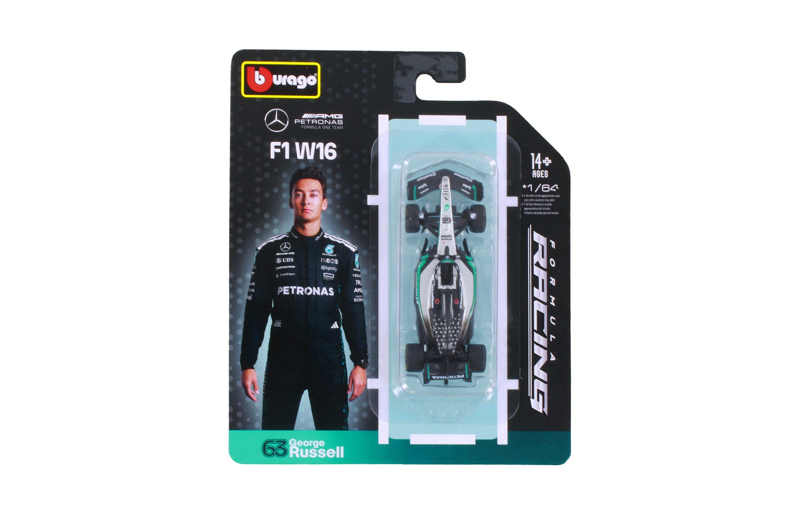 Box of 12 2025 Formula One F1 ASSTD Racing Cars – 18-60164 – 1/64 Scale Cars
