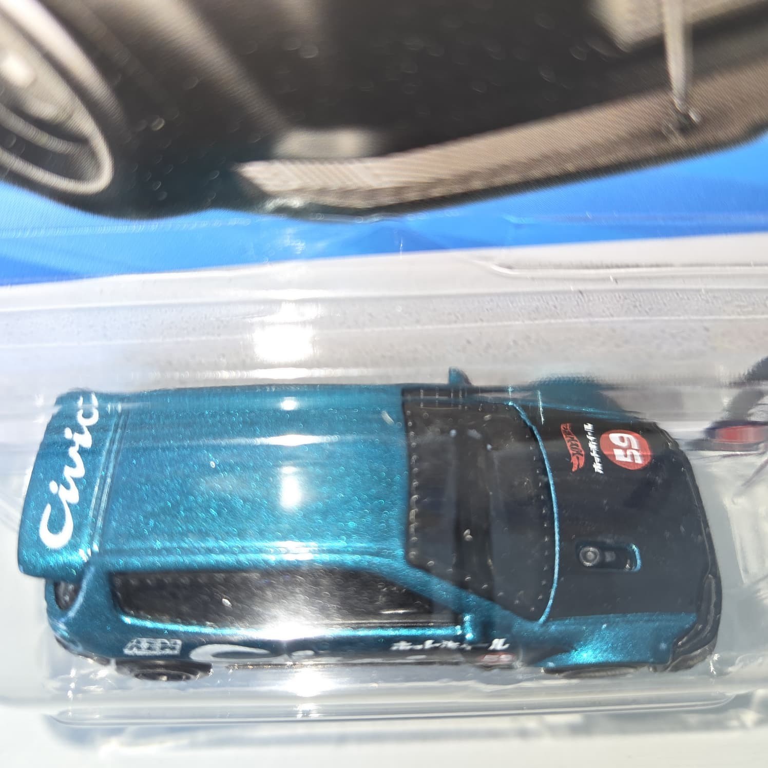 2026 Hot Wheels Mainline Honda Civic Custom & ’20 Dodge Charger Hellcat Case G