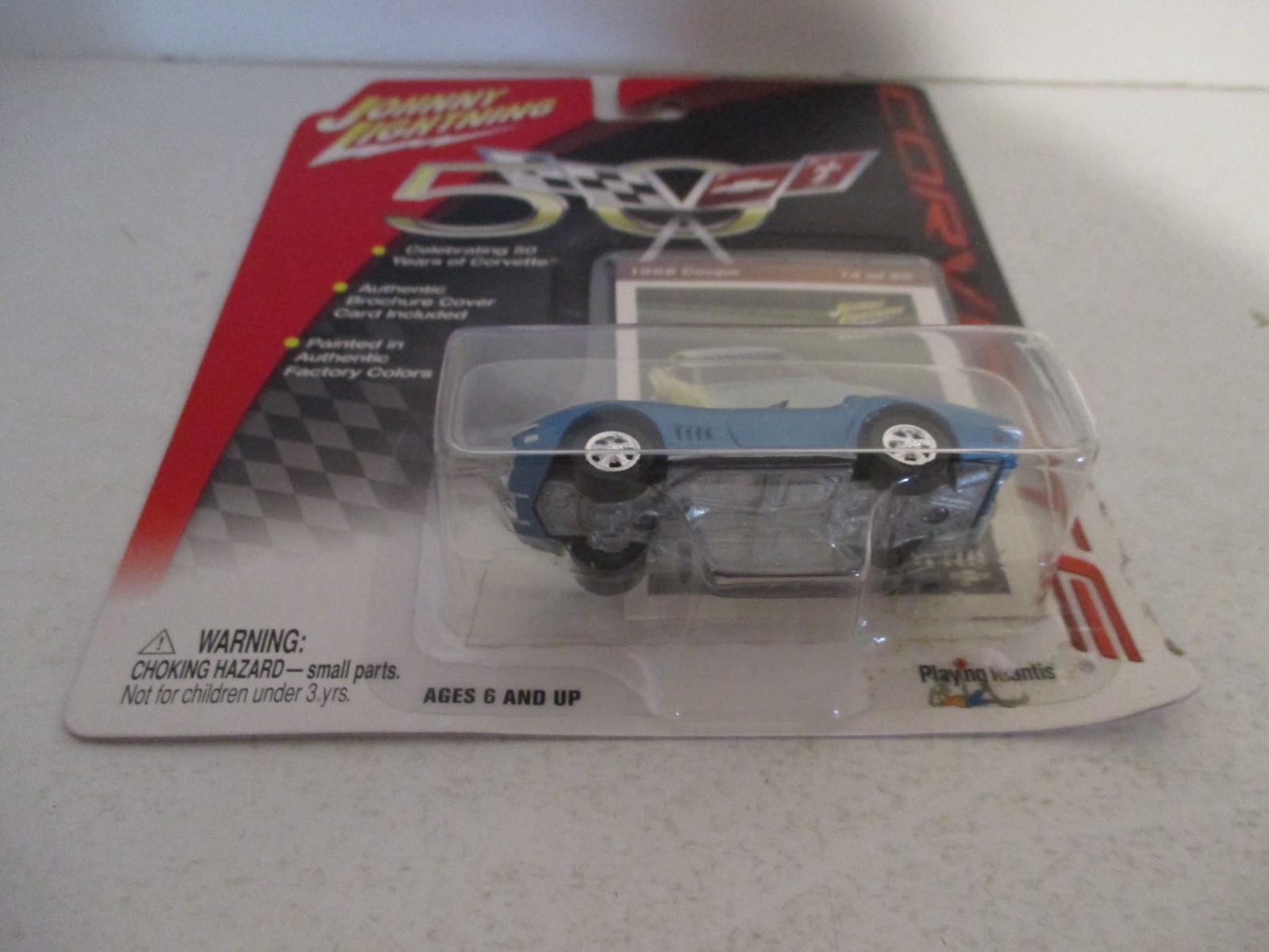 Johnny Lightning 50 Years #14 1968 Chevy Coupe Blue 2003 MOC