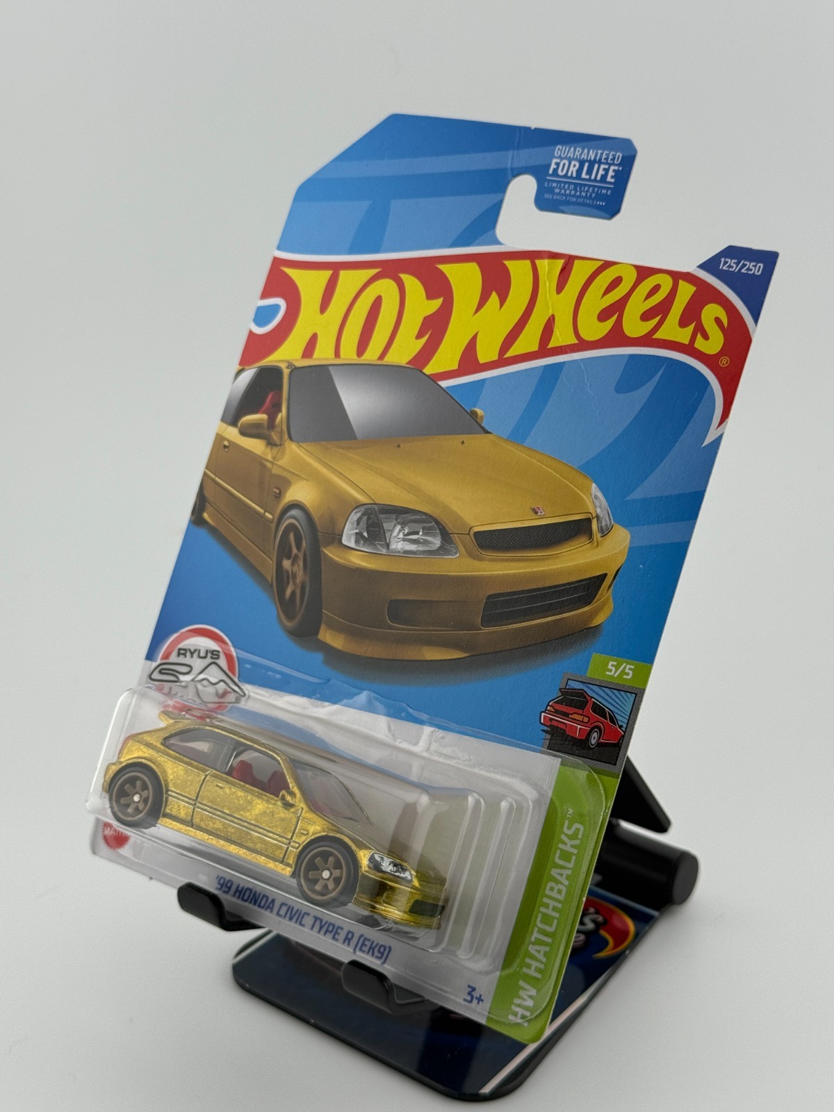 2022 Hot Wheels Super Treasure Hunt STH ’99 Honda Civic Type R EK9 Golden Nugget