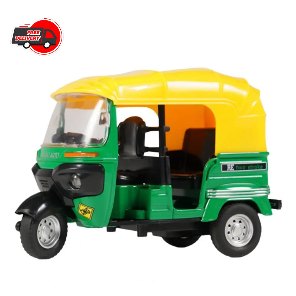 1:14 Tricycle Model Alloy with Sound and Light Pull Back Car Model Toy