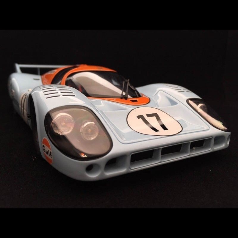 Porsche Race Car1:18Le Mans Racing Custom Built24Metal Body12Model Carousel BLUE