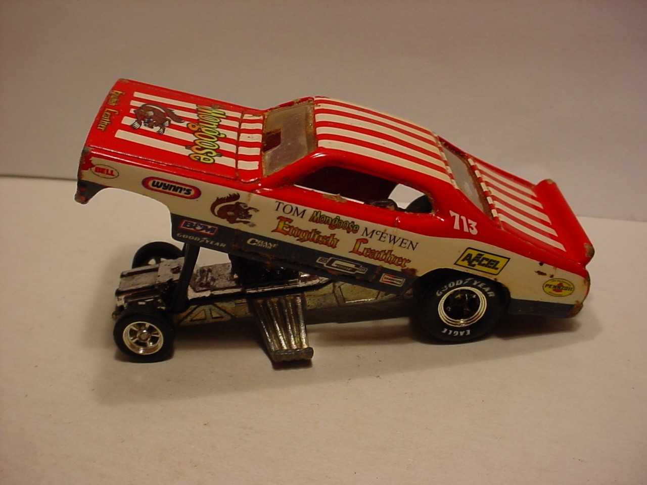 vintage Hot Wheels Drag Strip Plymouth Duster Mongoose funny car dragster