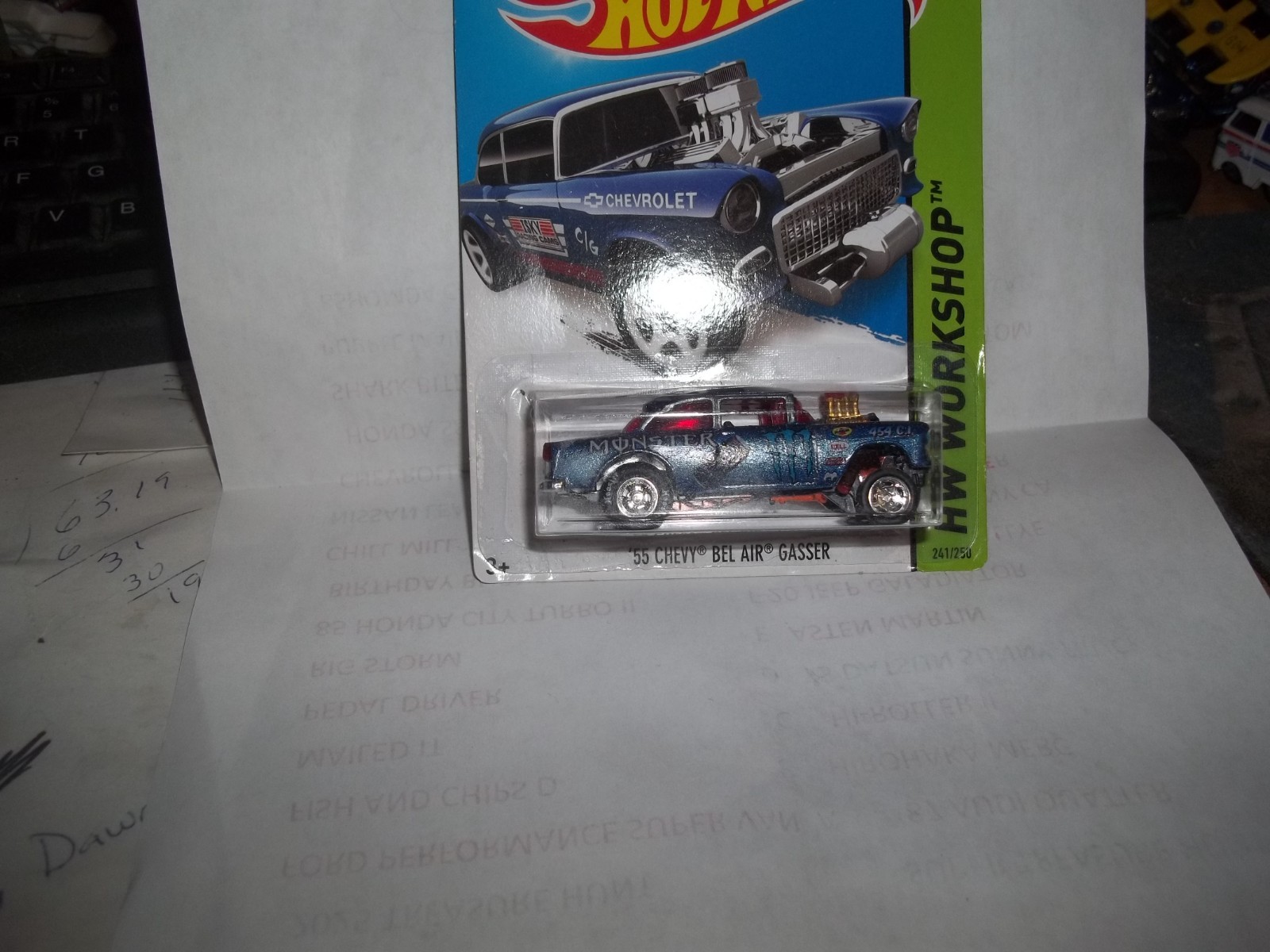Hot Wheels 2022 ’55 CHEVY GASSER Super KUSTOM Treasure MONSTER ENERGY