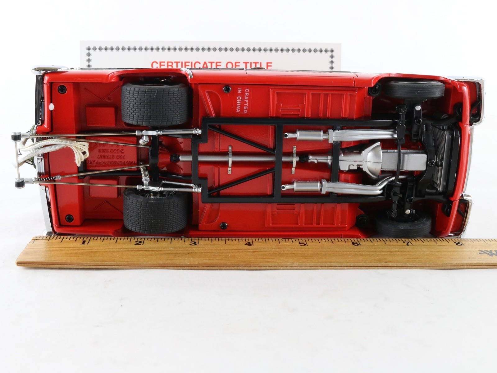 1958 Plymouth Fury Pro Street Red Dragster Danbury Mint 1:24 Model Car