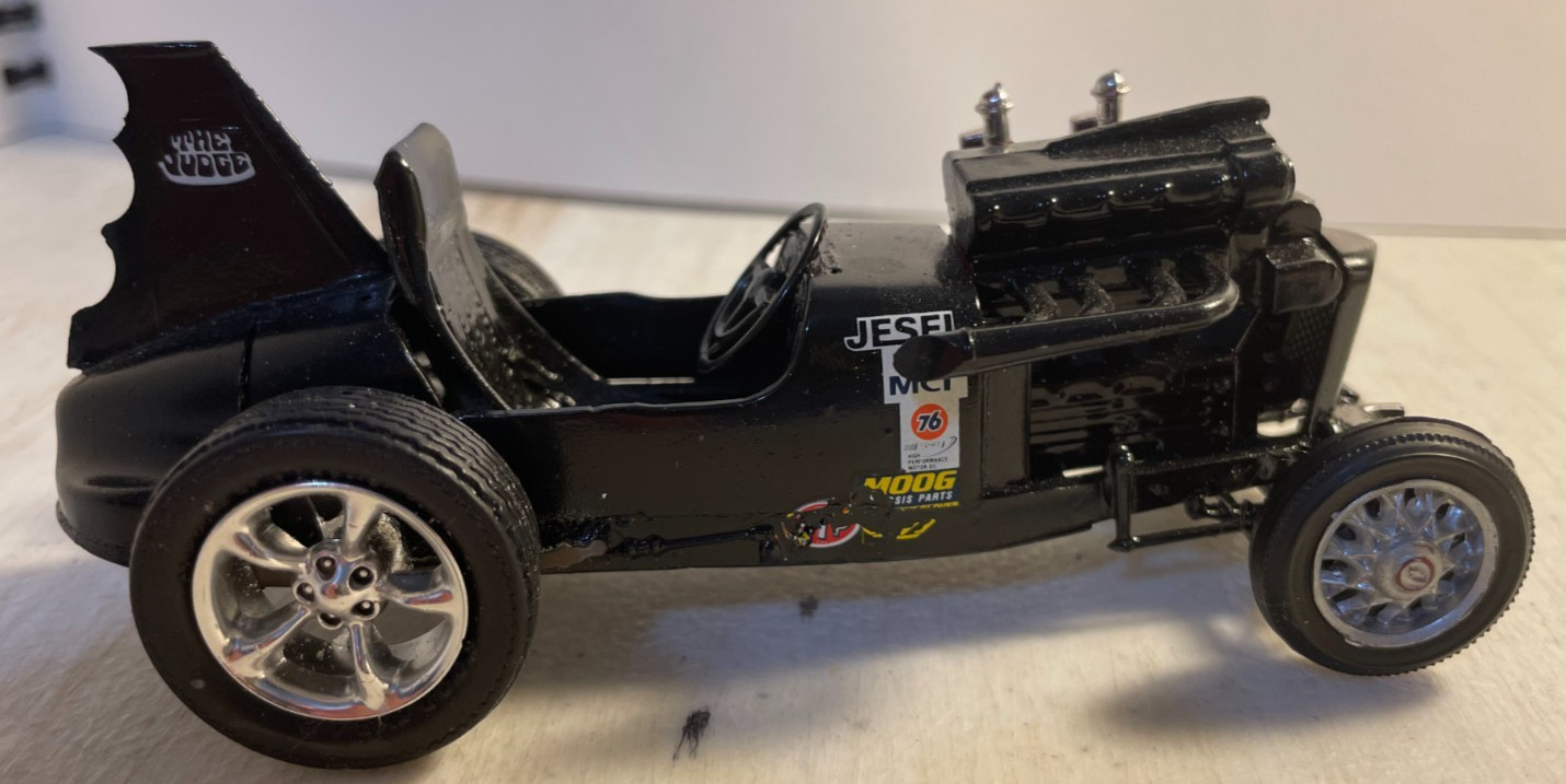 Black 1934 Aston-Martin Ulster rat rod junkyard