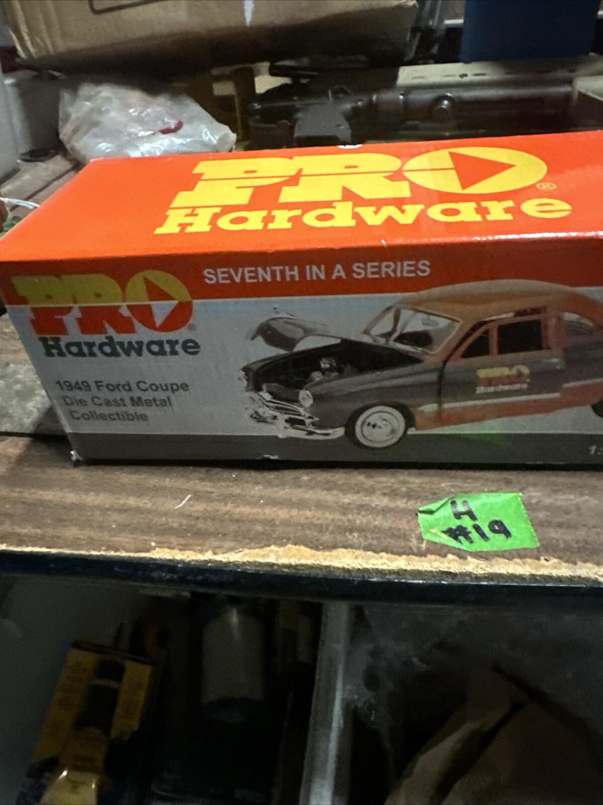 1949 Ford “Shoebox” Coupe Diecast Pro Hardware Model w/ Flathead V8 NIB 1:24