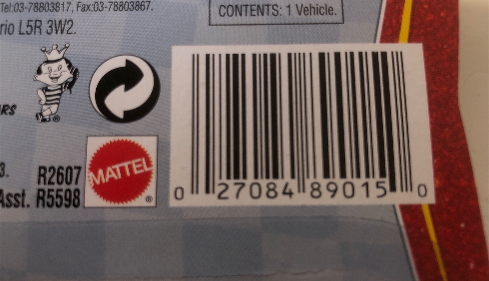 Disney Pixar World Of Cars Re-Volting No 84 Mattel Pack Sealed