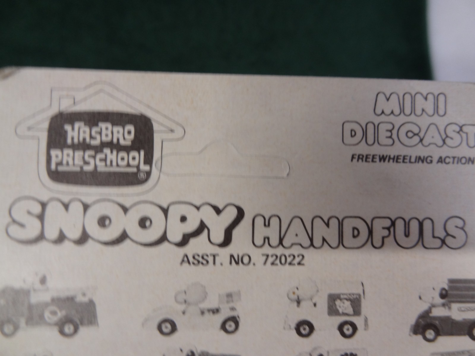 Vintage New NIB HASBRO SNOOPY Handfuls Mini Diecast MAIL TRUCK 1965 Hong Kong