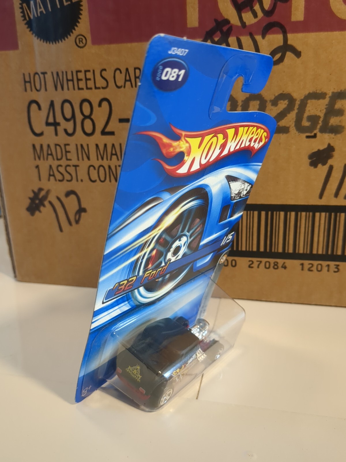 ’32 FORD Flat Black 2006 Hot Wheels #81 Bone Blazers Mattel