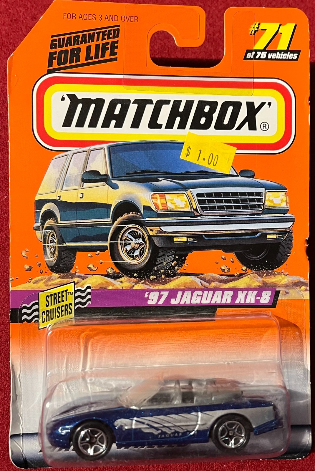 MATCHBOX #71 STREET CRUISERS ’97 JAGUAR XK-8 BLUE. SEE COMBINED OFFERS!