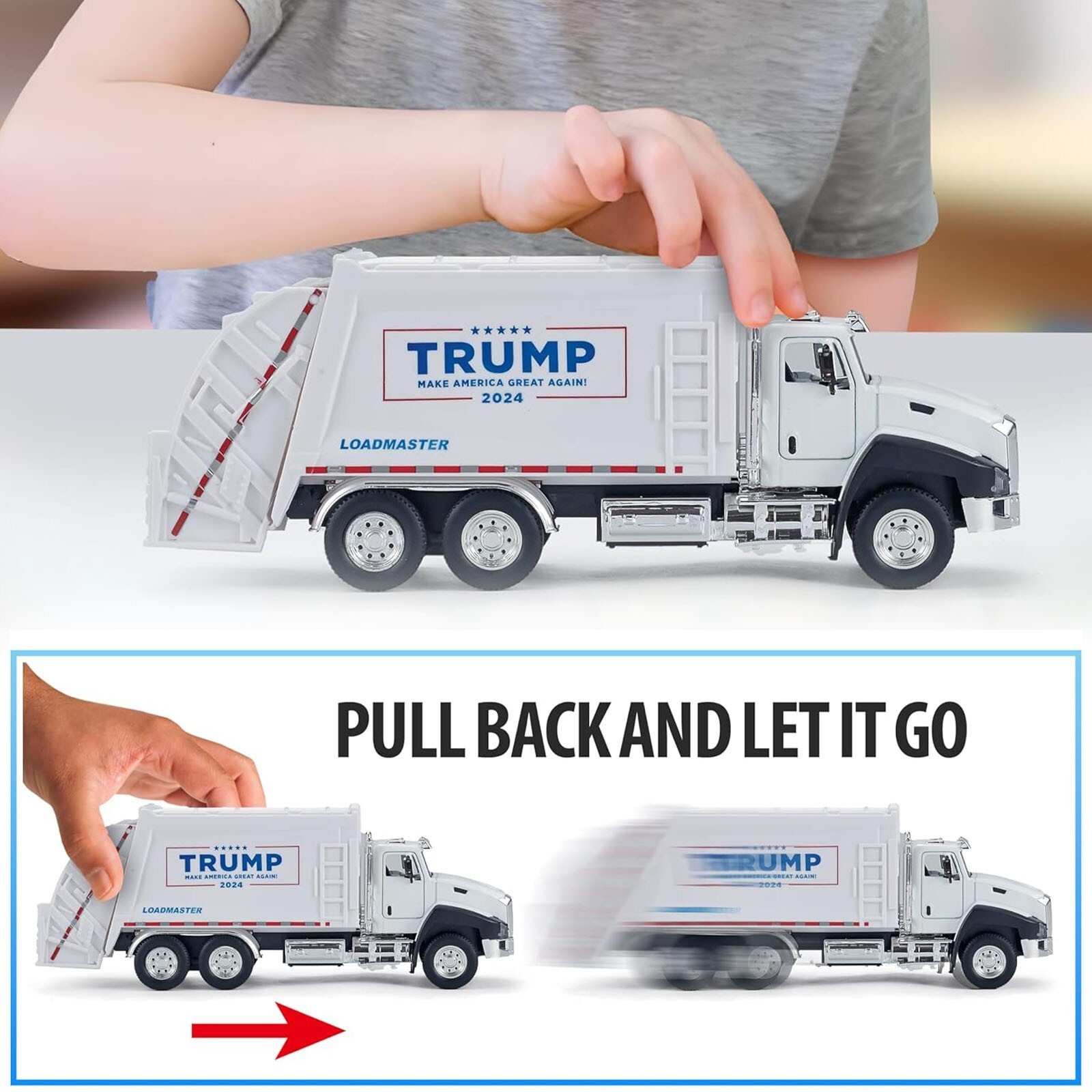 President Donald Trump Garbage Truck MAGA