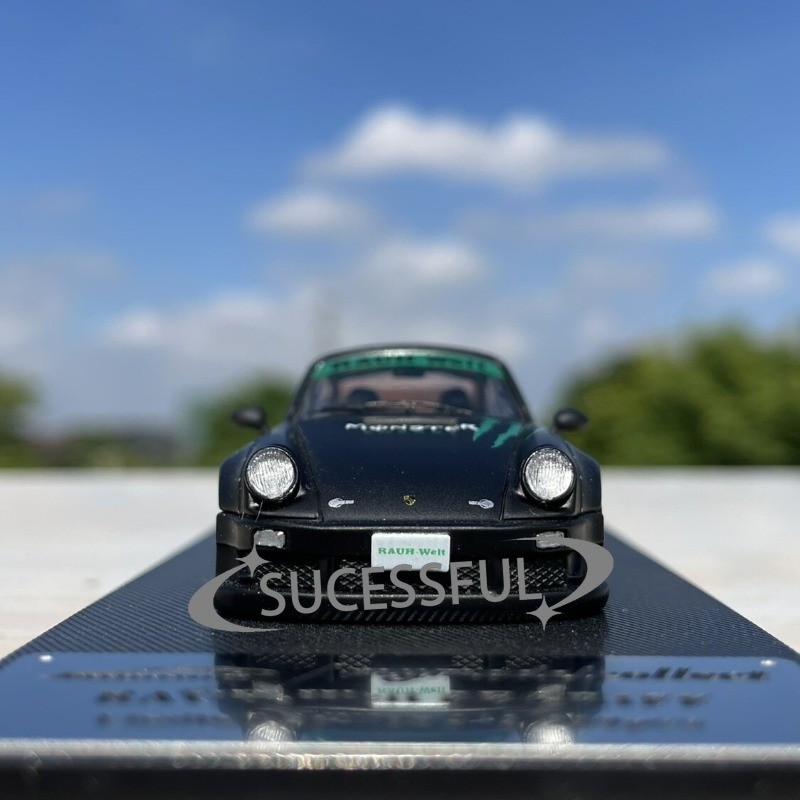 Black Green Monster Energy RWB 930 Porsche ModelCollect 1:64 Diecast NIB