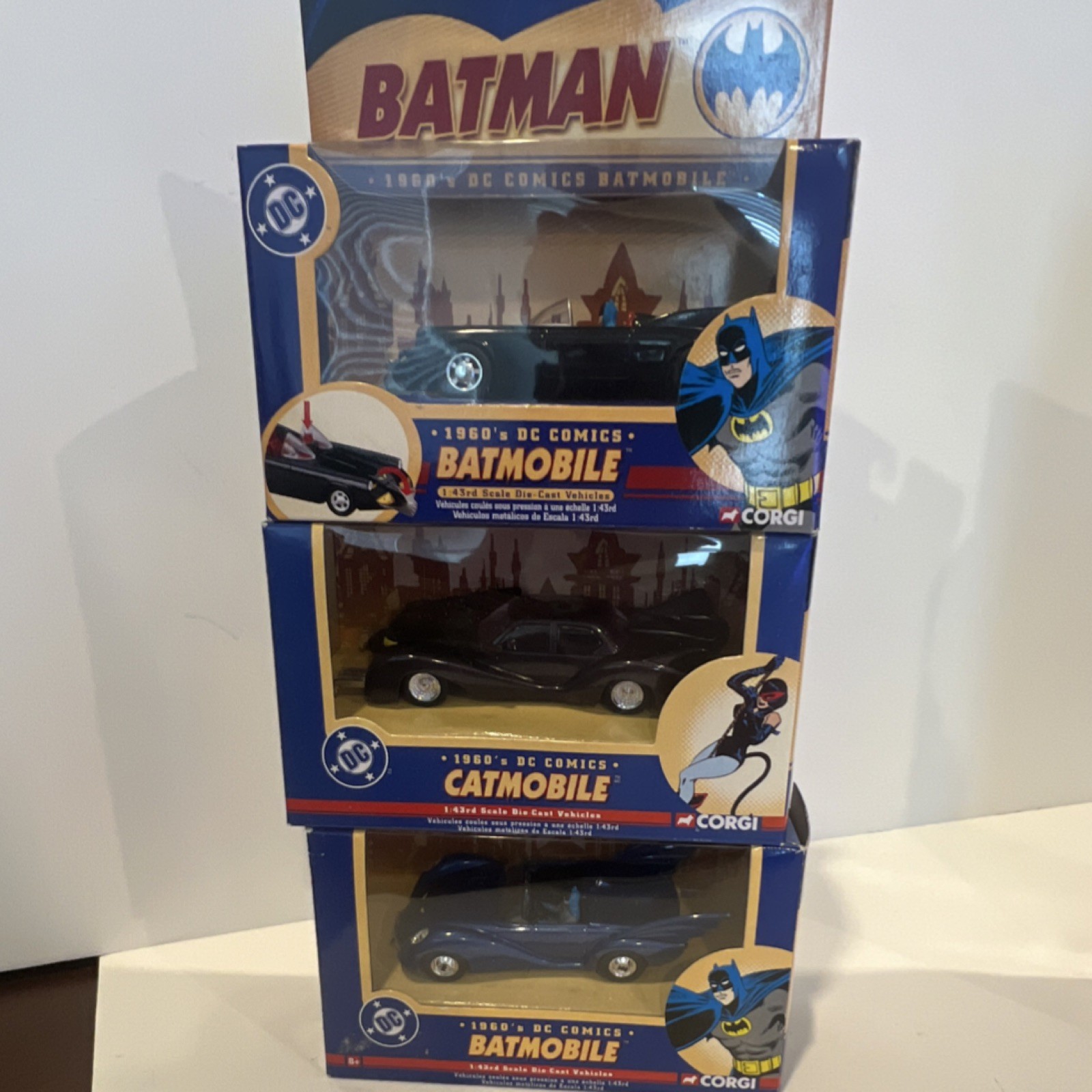 Corgi Batman DC Comics Batmobile 1:43 Diecast Car Multicolor Unopened Box