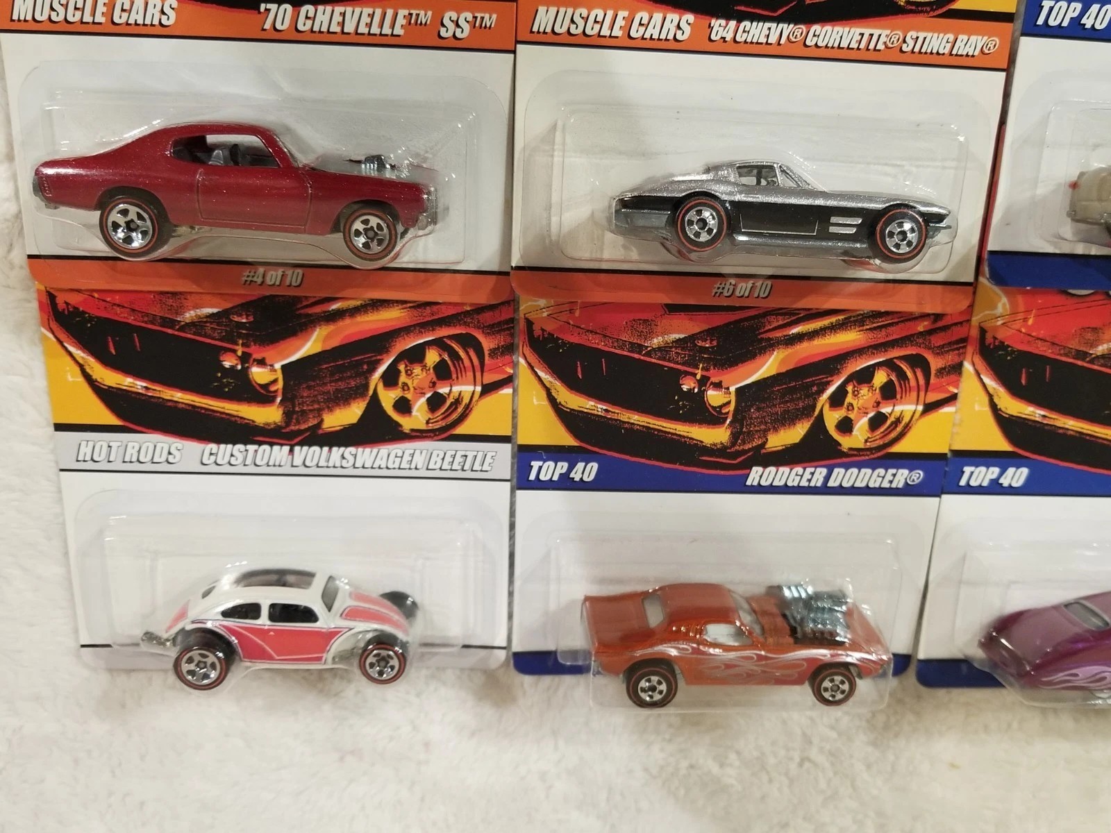 Hot Wheels 40th Anniversary Since ’68 Top 40 Lot 17 57 Chevy Red Baron Beetle