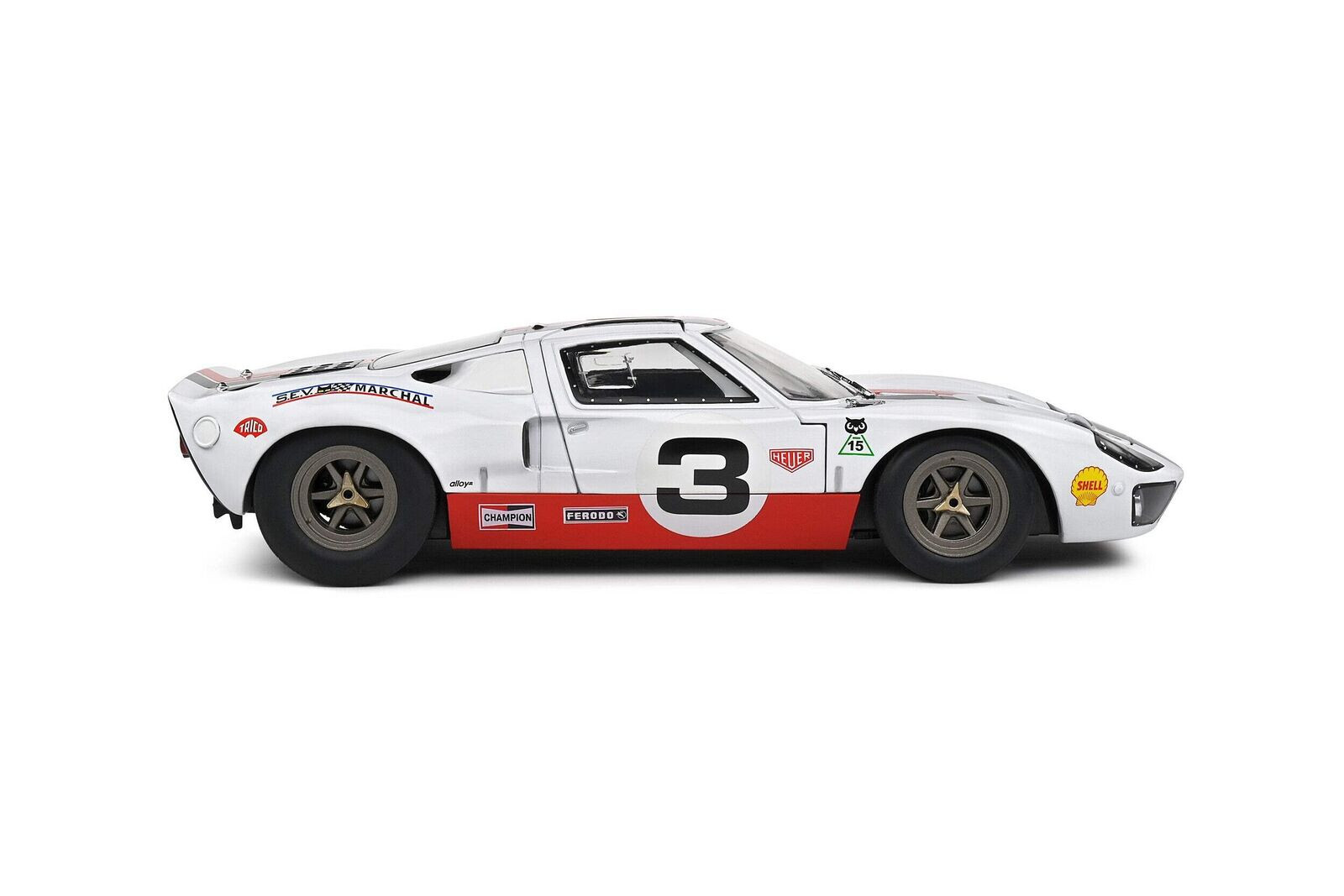 1/18 FORD GT40 MK1 ERIC DEAN 2015 Model Car -WHITE-