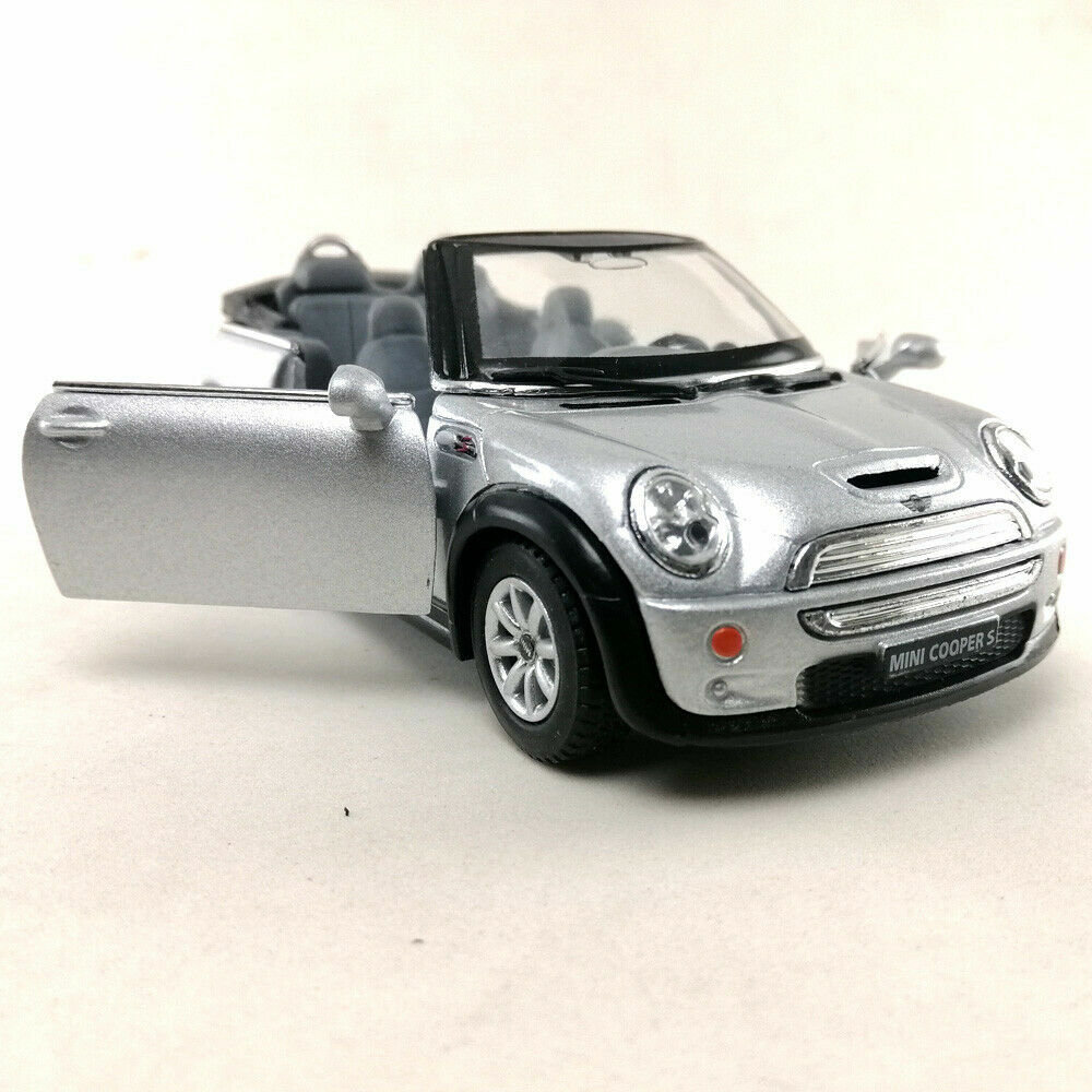 Mini Cooper S Convertible, Kinsmart, Diecast Model Toy Car, 4 Colors, 5”, 1:28