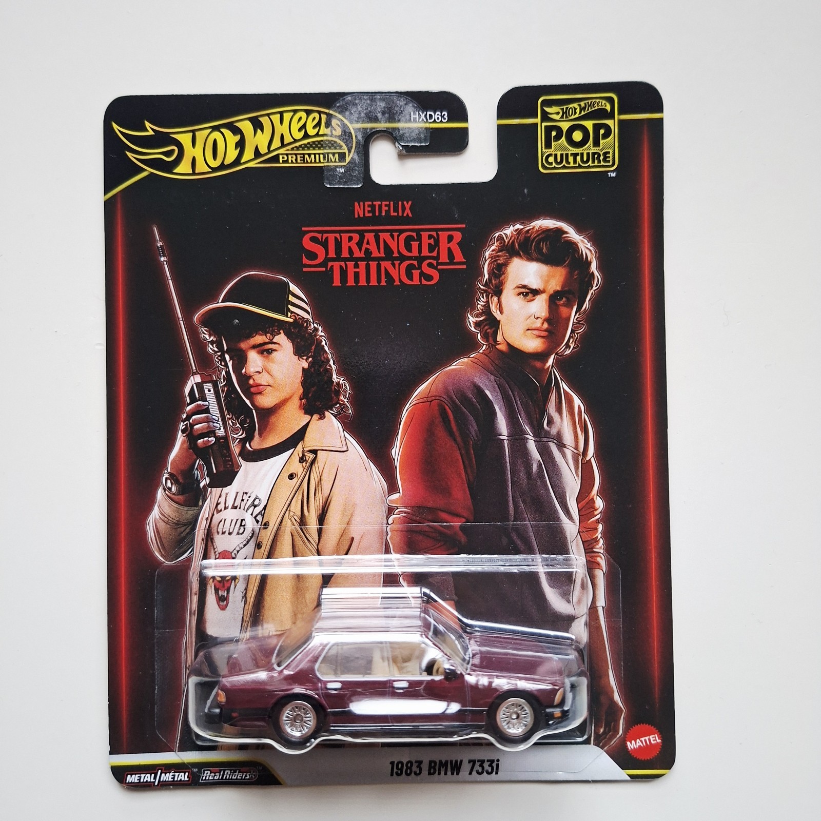 Hot Wheels Pop Culture Stranger Things BMW 733i 1983 1:64 Diecast Free UK Post