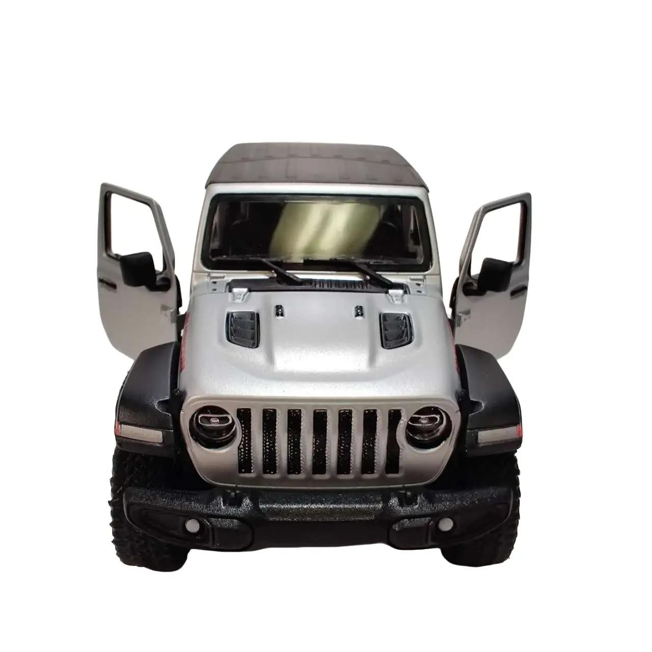 KINSMART 1:34 SCALE 2018 Jeep wrangler Hard Top DIECAST MODEL CAR (SILVER)
