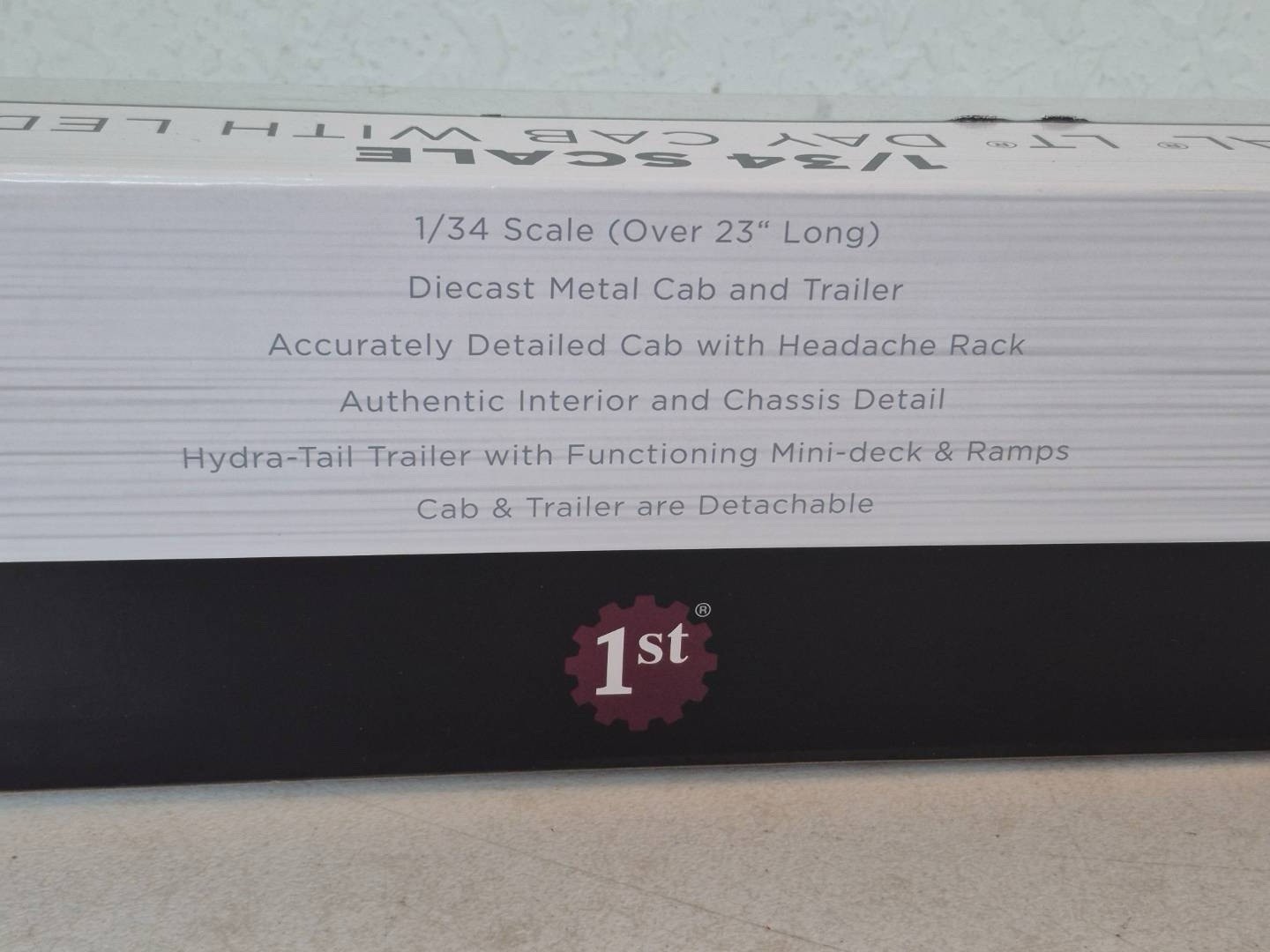 First Gear 4156 International LT w/Ledwell Hydratail Trailer 1/34 Die-cast MIB