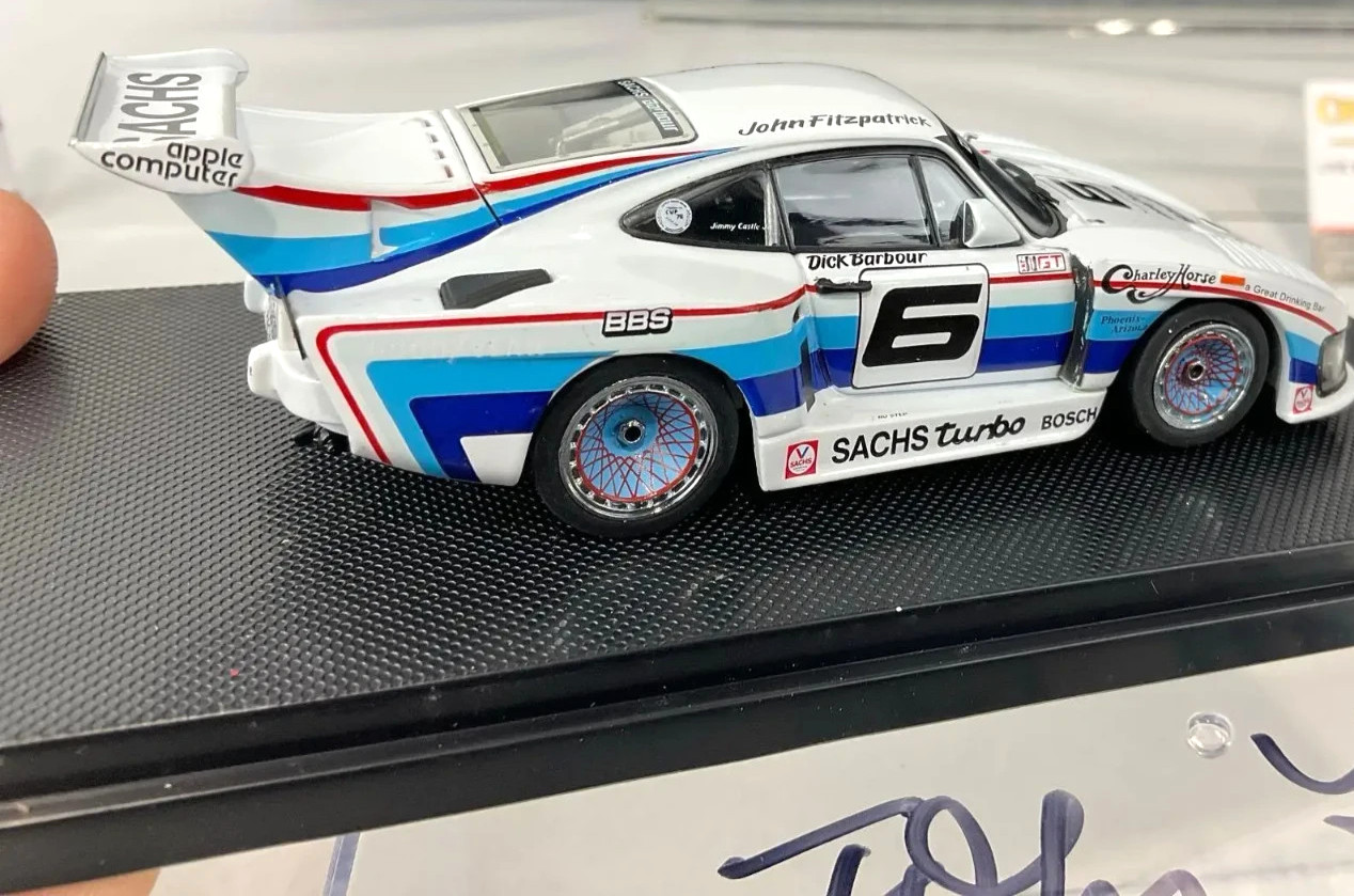 EBBRO Porsche 935 K3 1980 Racing Car Signed/Autographed by Dick Barbour