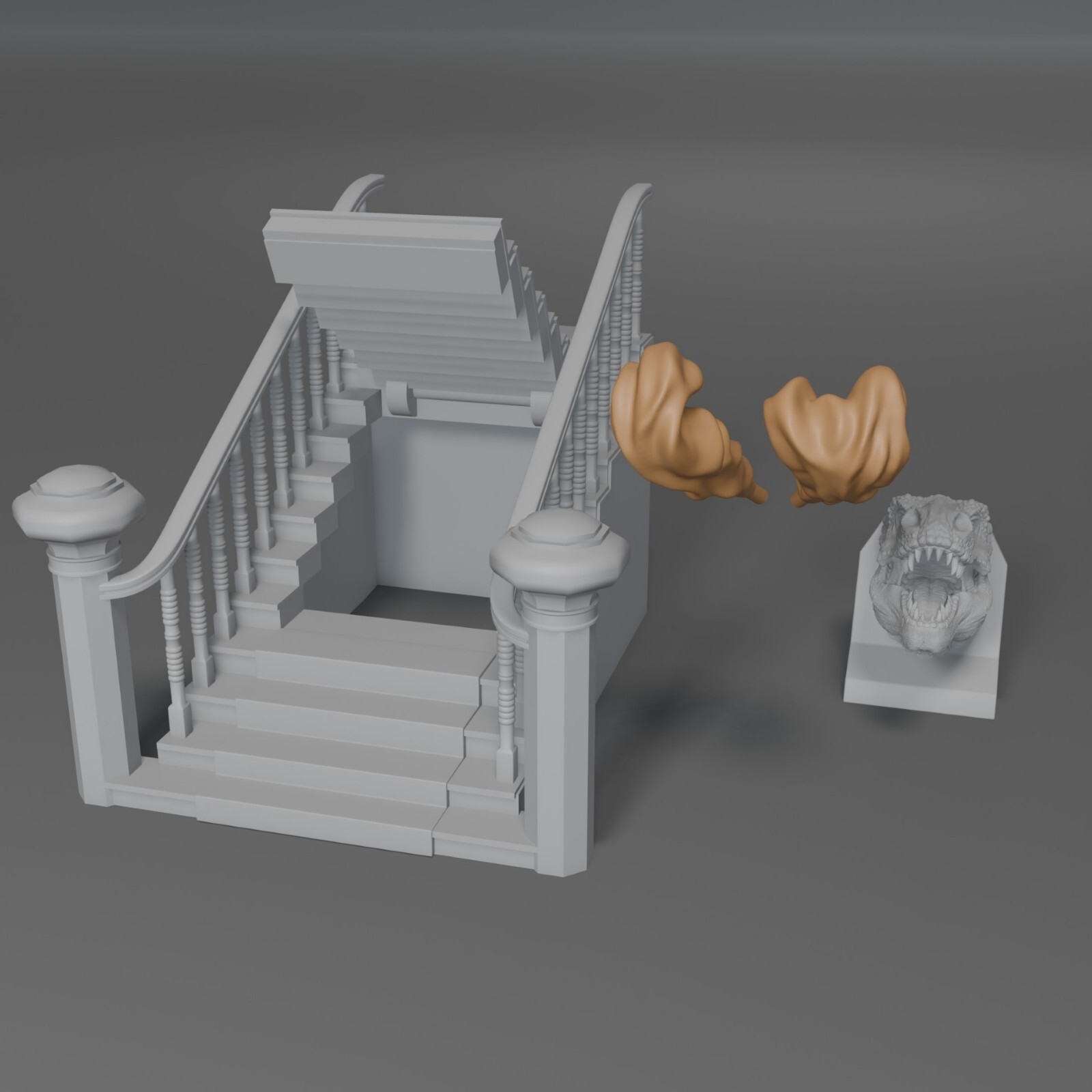 The Munsters Herman Lily Grandpa Marilyn Eddie + SPOT 9 Piece Set 3D Print 1:24