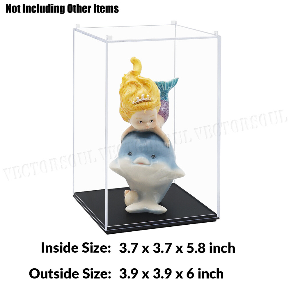 Small Acrylic Display Case Dustproof Box For Mini Action Figures 1/64 Diecast US