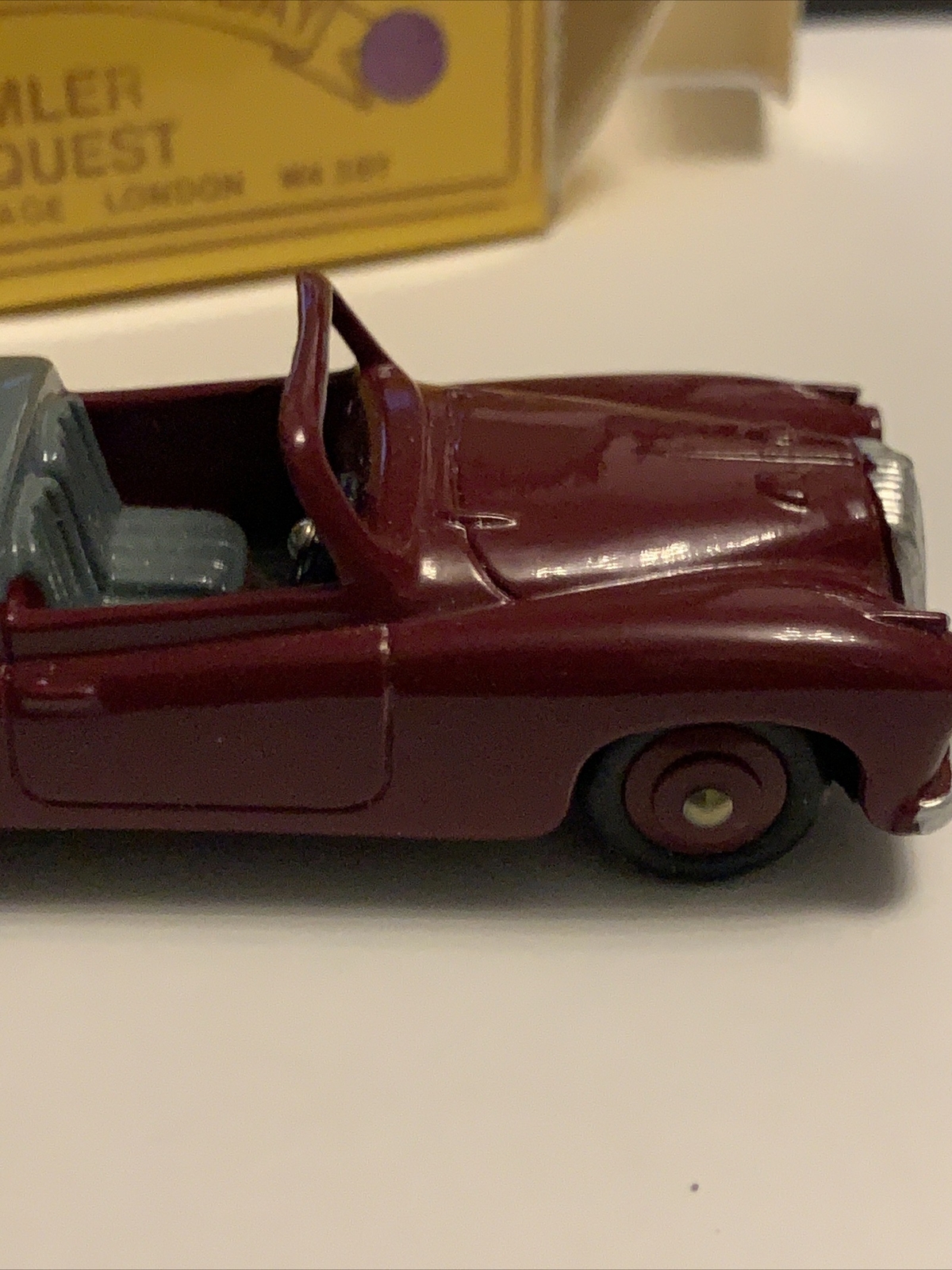 ODGI TOYS OF YESTERDAY 907 CAR MODEL: DAIMLER CONQUEST IN DARK RED/MAROON