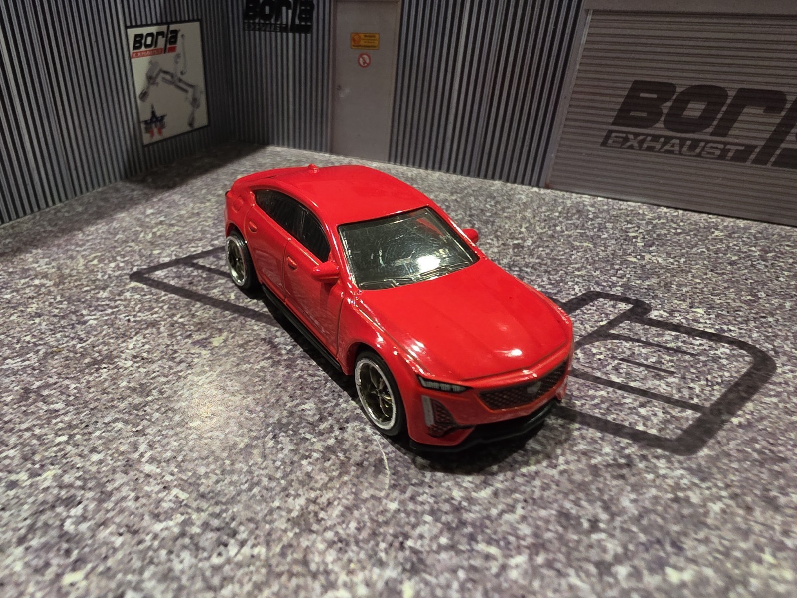 LOOSE 2022 MATCHBOX RED 2021 CADILLAC CT5-V BLACKWING WHEEL SWAP REAL RIDERS