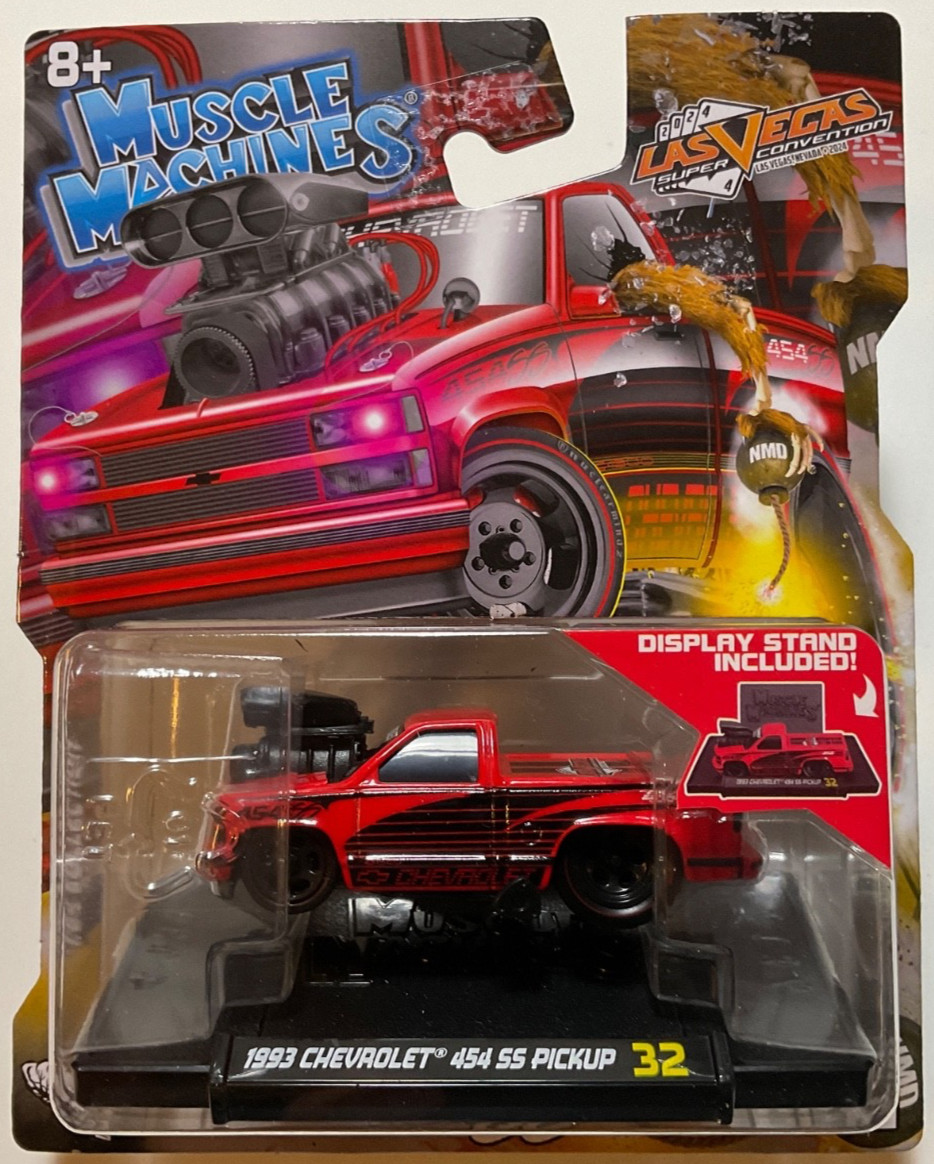 Muscle Machines 2024 Las Vegas SuperCon 1993 Chevrolet 454 SS Pickup Red #32
