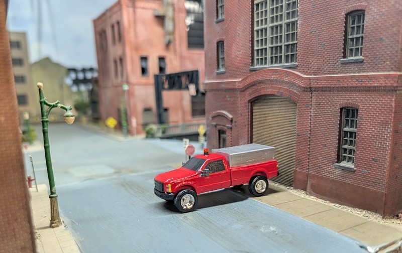 Custom Built 1/87 HO Scale Ford F250 Utility Truck, 3D Printed Resin Model