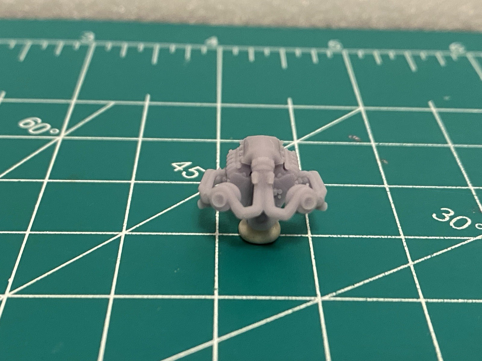 1/64 V8 Twin Turbo LS Engine 3D Resin Printed For Hotwheels Customs Muscle Cars