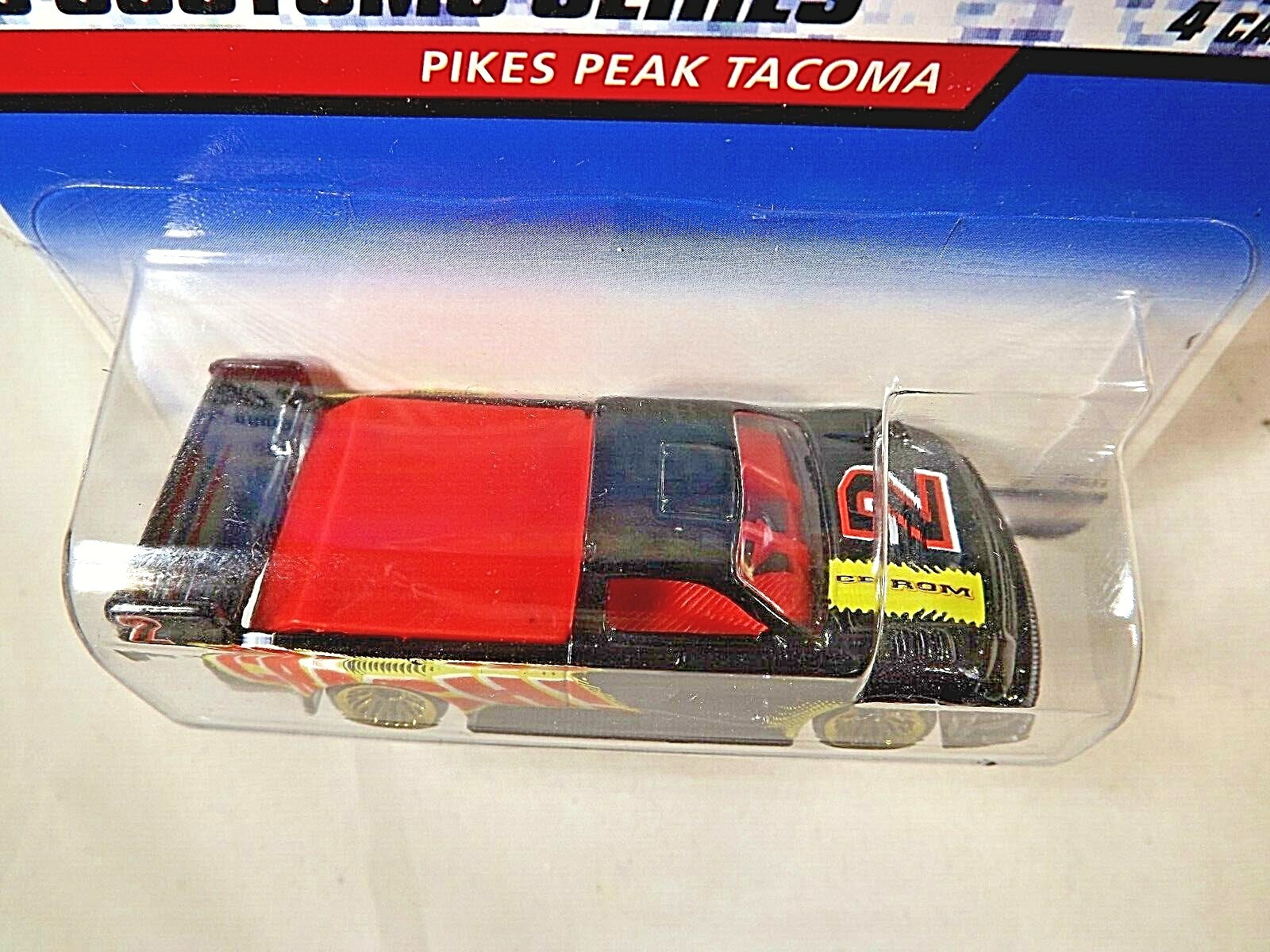 2000 Hot Wheels #30 CD Customs Series 2/4 PIKES PEAK TACOMA Black w/Metal Intake