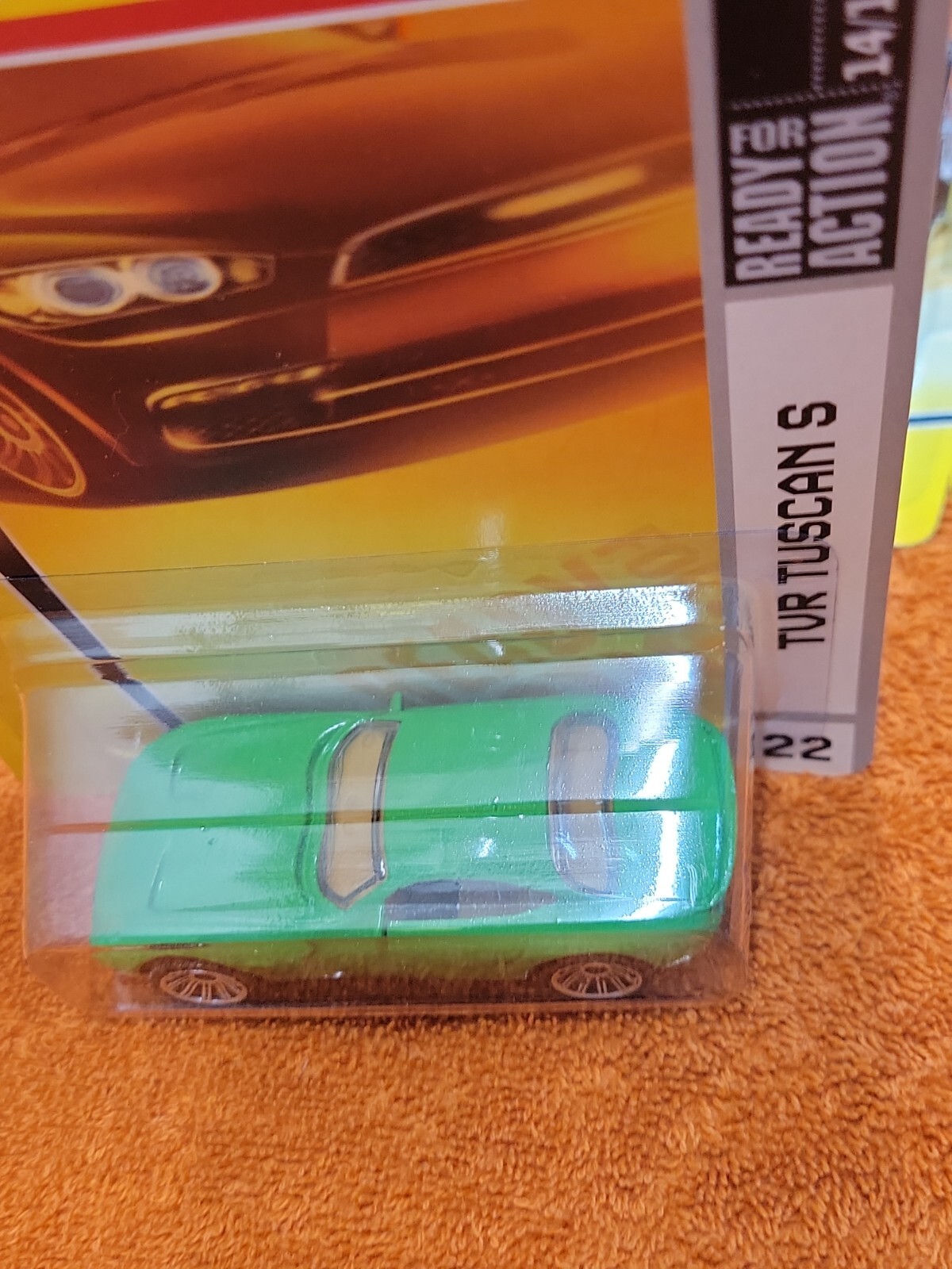 Year 2007 Matchbox Sports Cars 1:64 Die Cast Car #22 – Green Coupe TVR TUSCAN S
