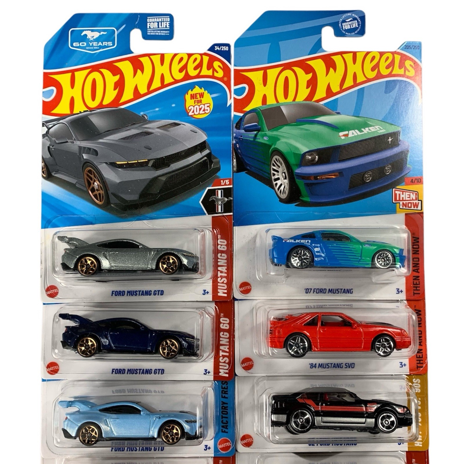 Hot Wheels FORD MUSTANG LOT OF 14 Different Variants HW 60 Years Then & Now 90s
