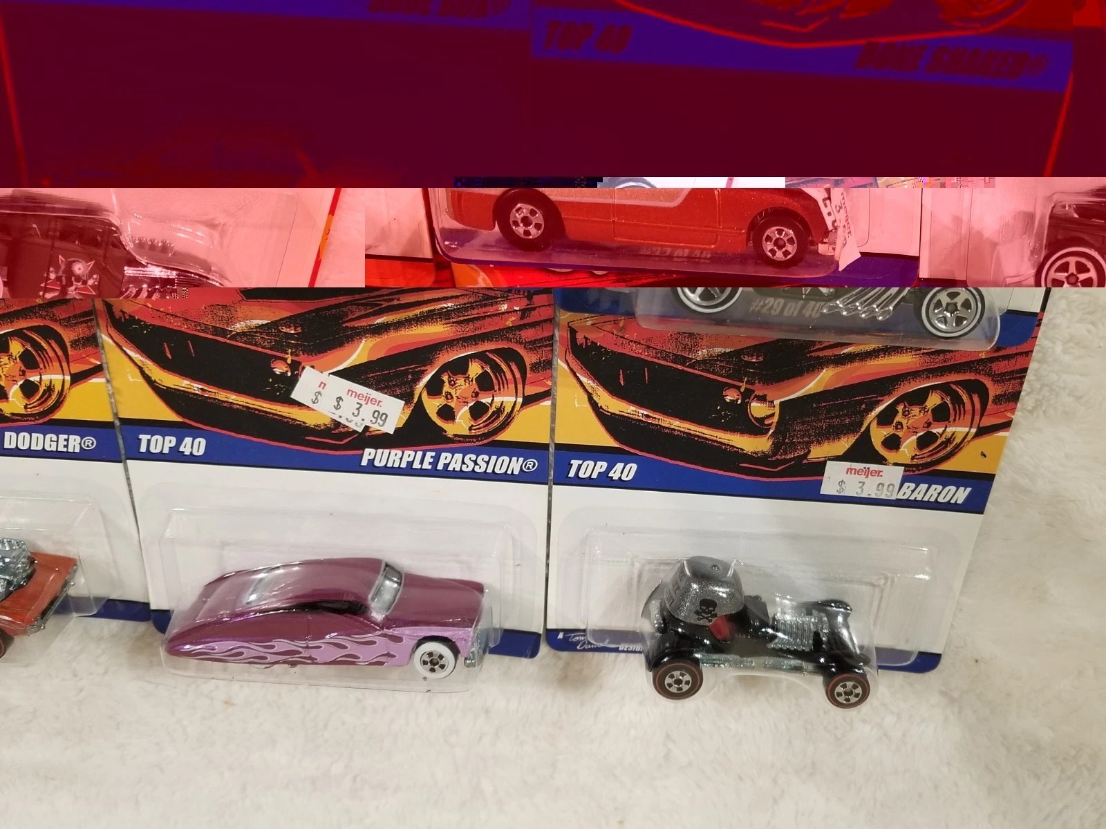 Hot Wheels 40th Anniversary Since ’68 Top 40 Lot 17 57 Chevy Red Baron Beetle