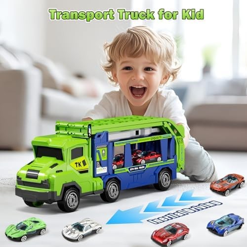 Kids Toys for 3 4 5 6 7 8 Years Old Boys, 3 in 1 Carrier Truck Transport Car …