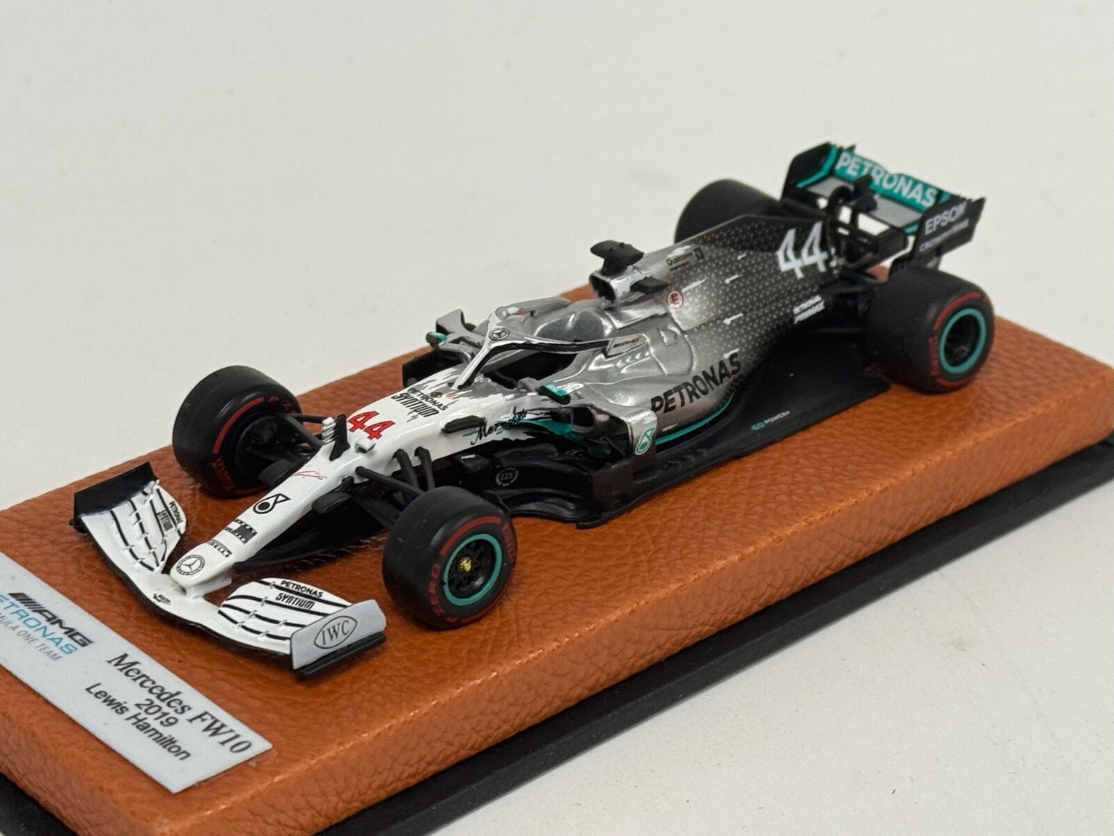 1/43 Mercedes W010 from 2019 F1 Season of Lewis Hamilton Leather base JPN86