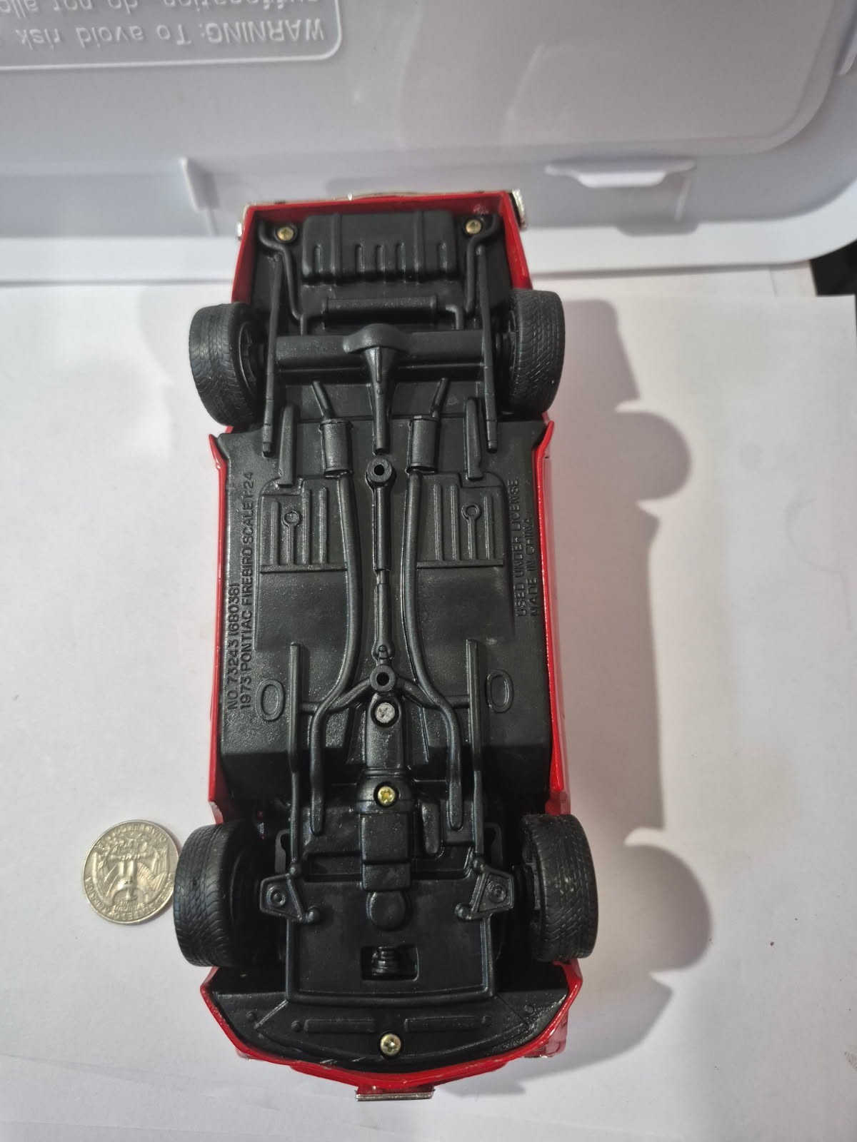 Motor Max 1:24 Diecast 1973 Pontiac Firebird Trans Am Red No Box DR38