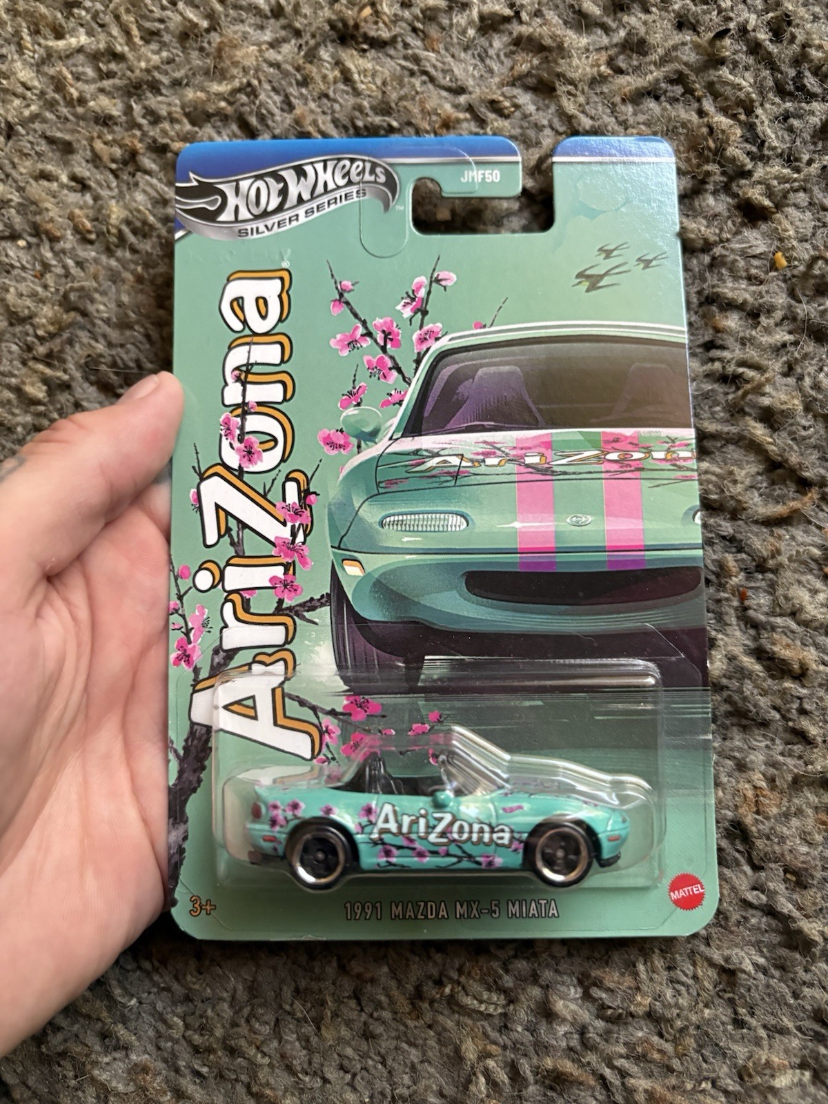 Hot Wheels Silver Series 1991 Mazda MX-5 Miata Arizona Tea 1:64 Diecast Car